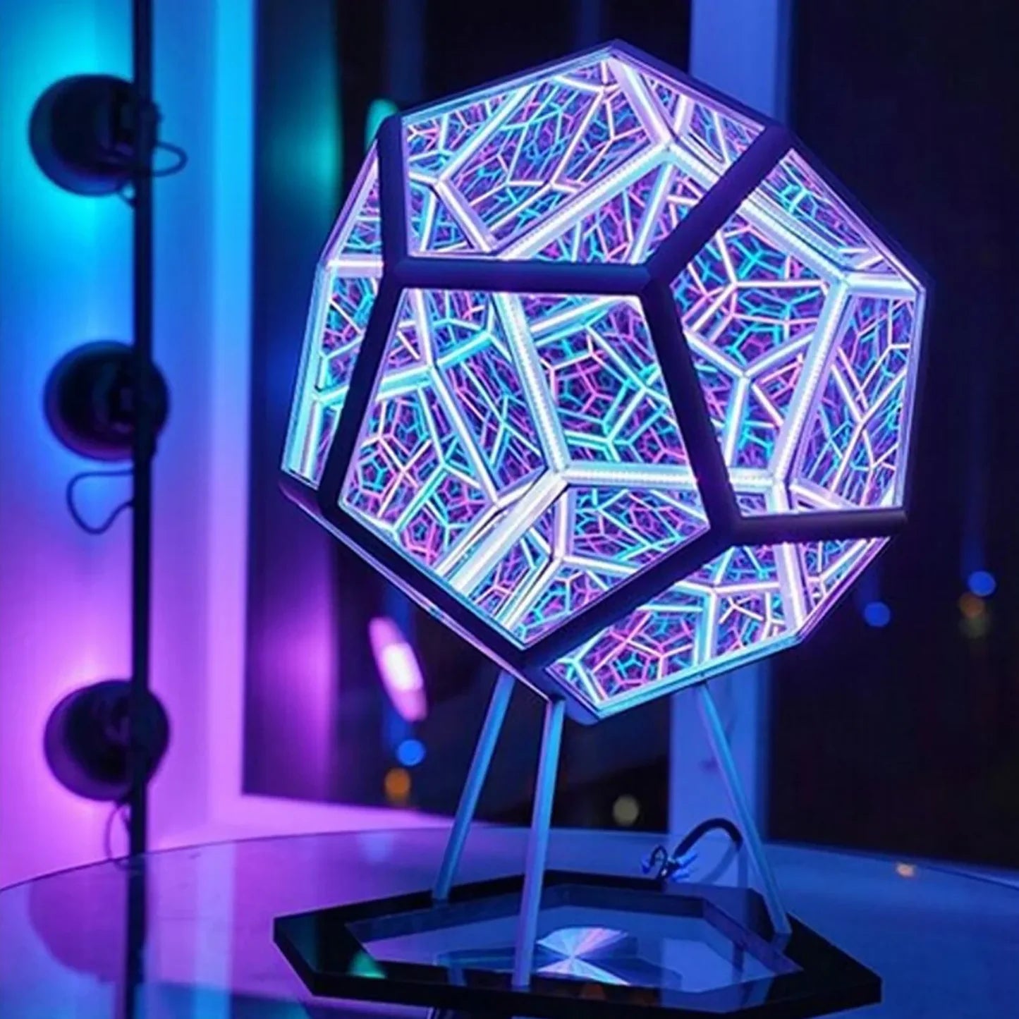 Infinity Dodecahedron Lamp