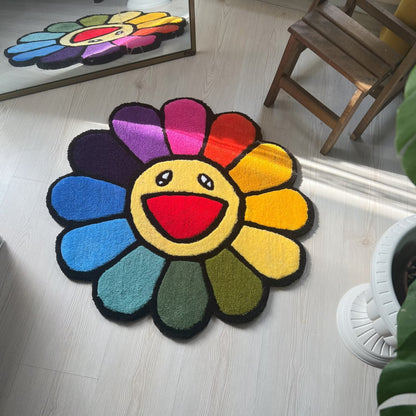 Takashi Murakami Classic Flower Rug