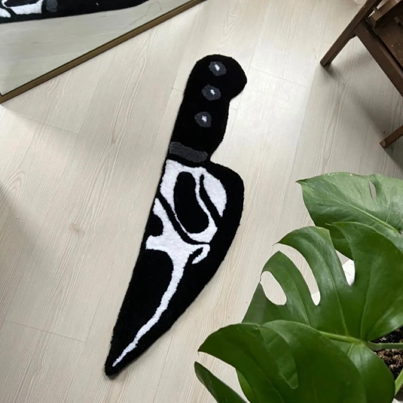 Ghost Face Knife Rug