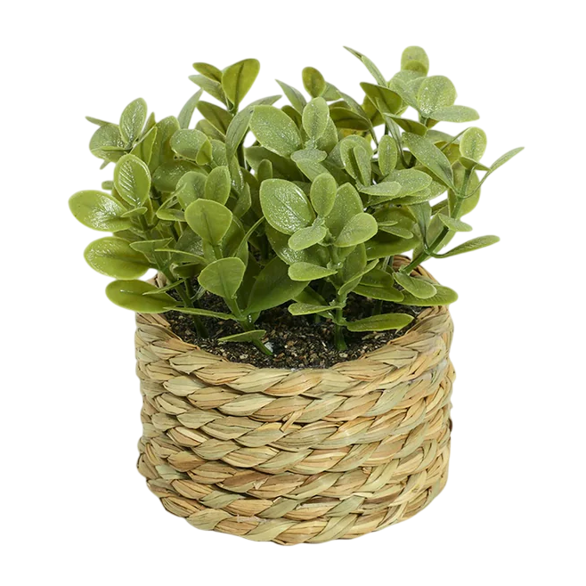 Artificial Woven Potted Plant