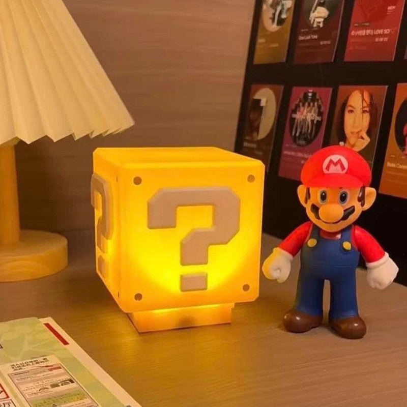 Super Mario Coin Block Lamp